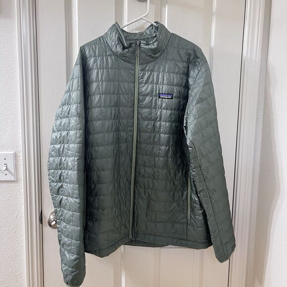 Patagonia Men's Nano Puff Jacket Green Primaloft Windproof Water-Resistant XXL - Picture 1 of 16